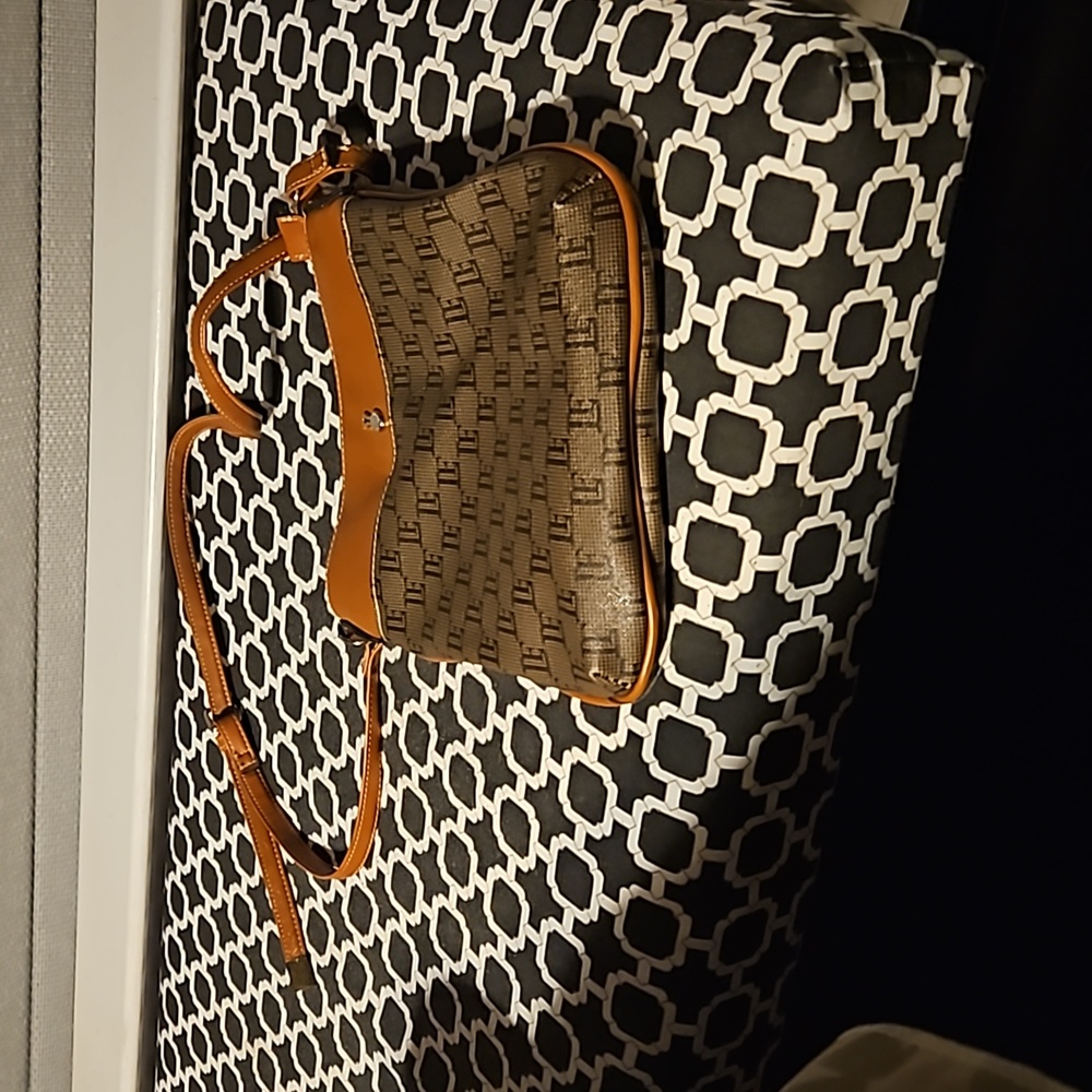 Tan and Brown Crossbody